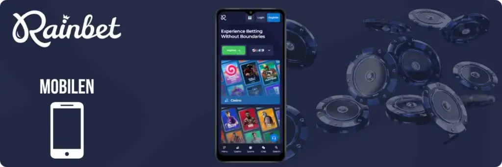 Rainbet Online casino på mobilen