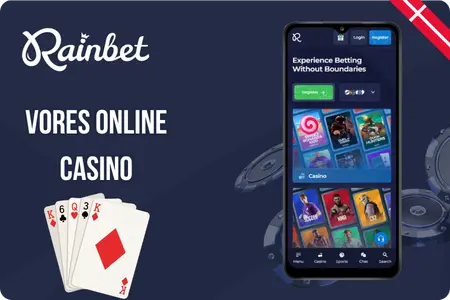 Rainbet Online casino lobby med spilkategorier